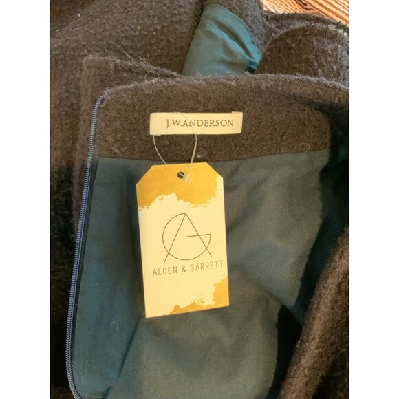 Gerard Darel Gray Wool Tweed Pea Coat, Size 8 (US), 40 (FR) - Picture 7 of 7